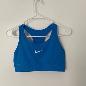 blue nike sports bra
